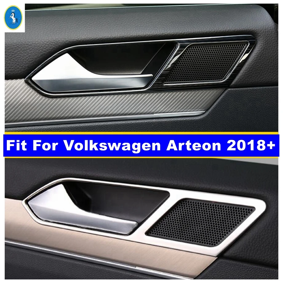 

Inner Car Door Pull Doorknob Handle Hand-clasping Decor Cover Trim For Volkswagen Arteon 2018 2019 2020 Interior ABS Accessories