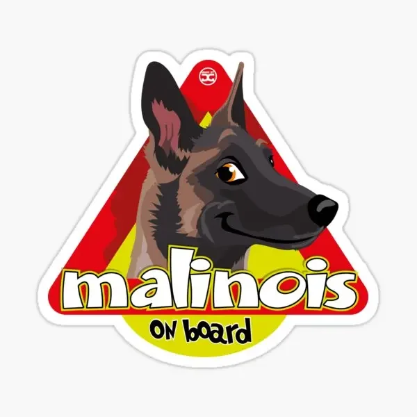 

Malinois on Board Car Stickers for Print Fridge Home Stickers Bumper Room Luggage Anime Laptop Wall Cute Window Car