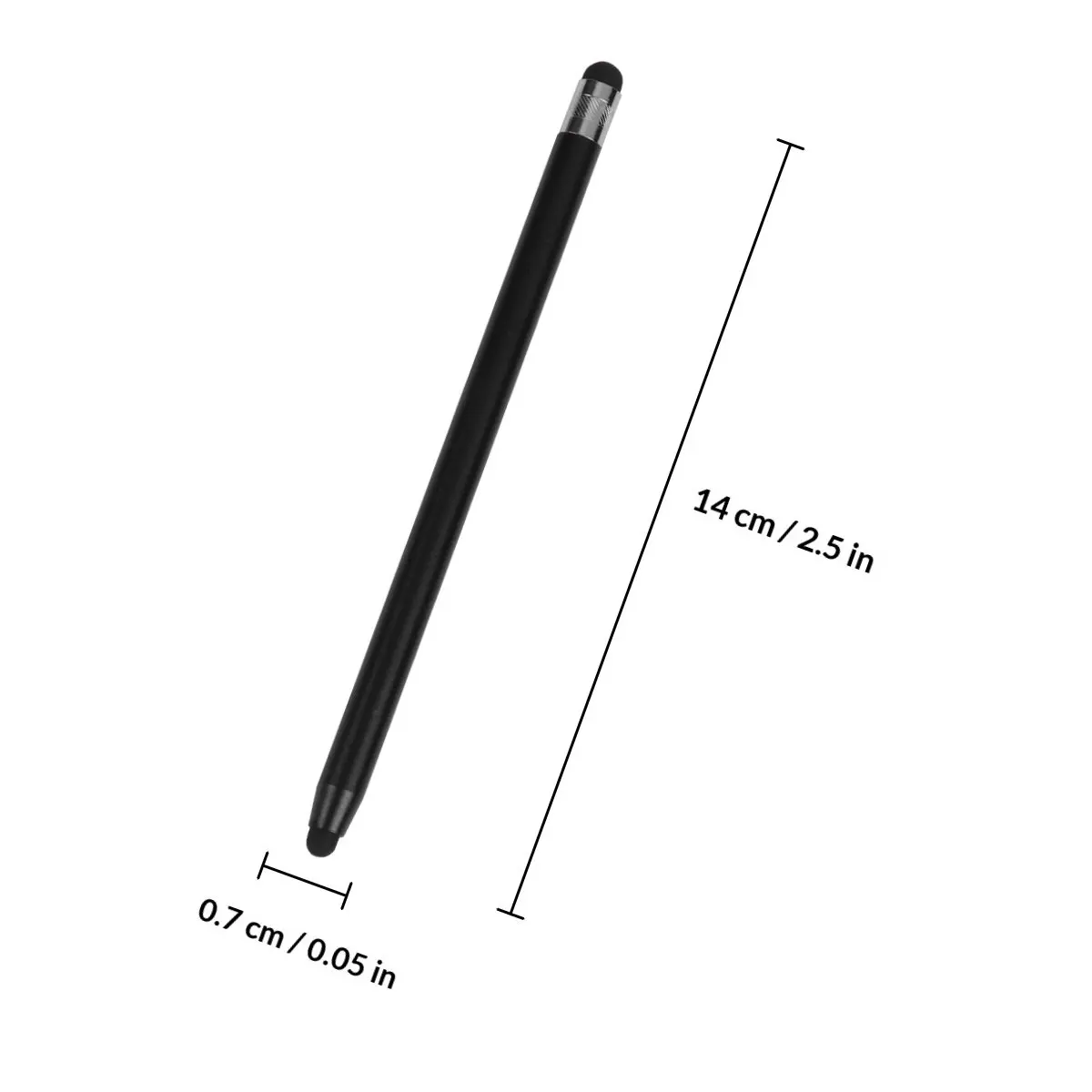 2Pcs Lightweight Portable Stylus Pen for Phones Tablets Capacitive Touch Screen Pens Double Head Design Great Gift for Students