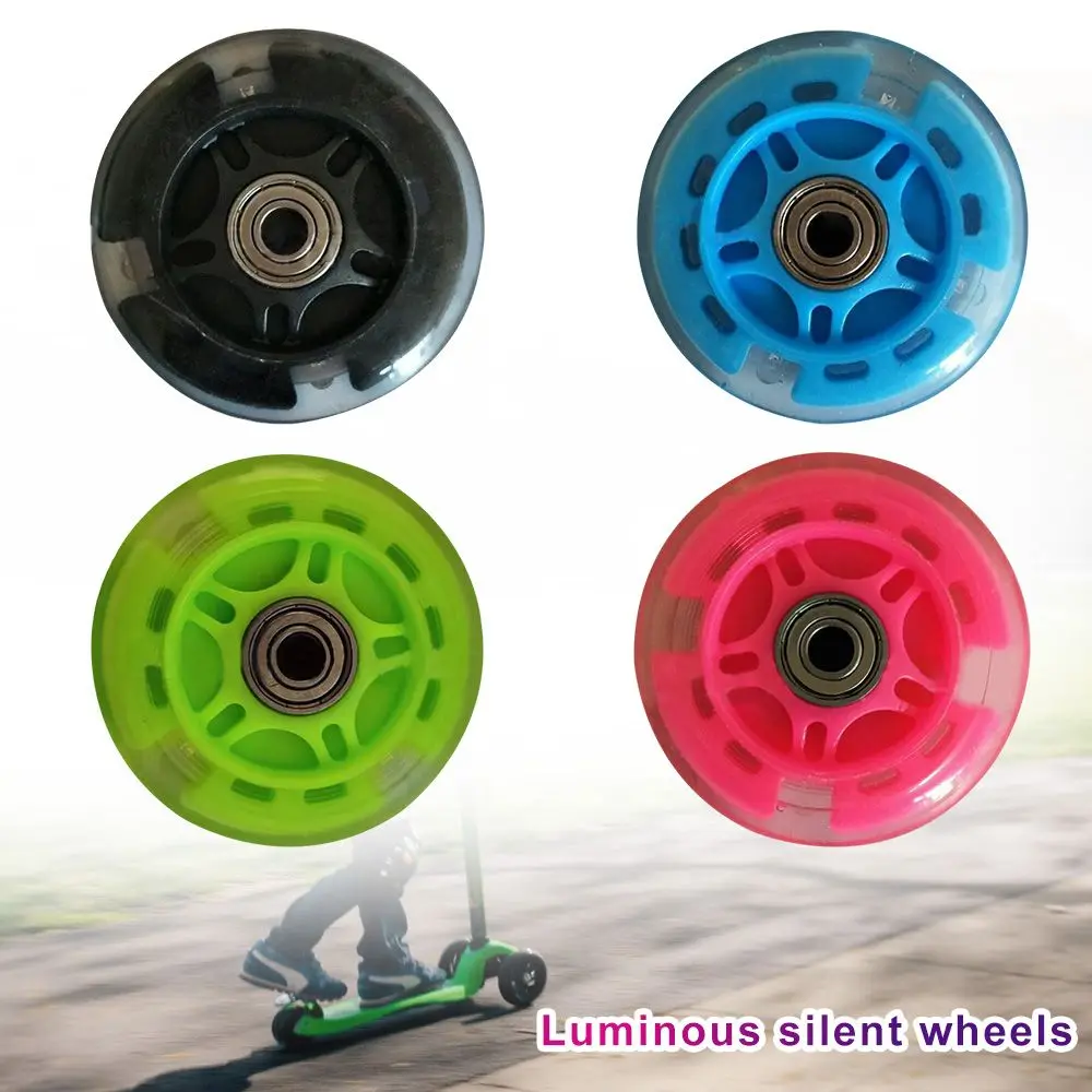 Hochwertige leichte Geschenke 4 Farben Roller Rad Skate Räder LED Roller Rad Roller Lager