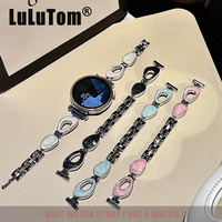 Starlight Epoxy Metal Watch Band 18mm 20mm 22mm for Samsung Galaxy Watch 7 6 5 4 / Huawei GT 5 4 3 Pro Women Bracelet Strap