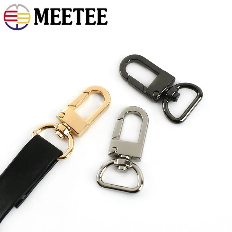 10Pcs 13/16/19mm Metal Lobster Buckles Key Chain Hook Bag Webbing Strap Buckle Swivel Clasp Hooks Hanger Hardware Accessories