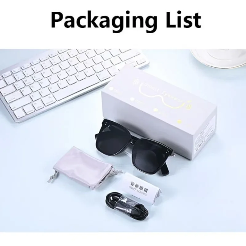 Smart Bluetooth Audio Glasses With Long Battery Life And Dual Device Connection Switch Anywhere UV 400 Protection Sunglasses