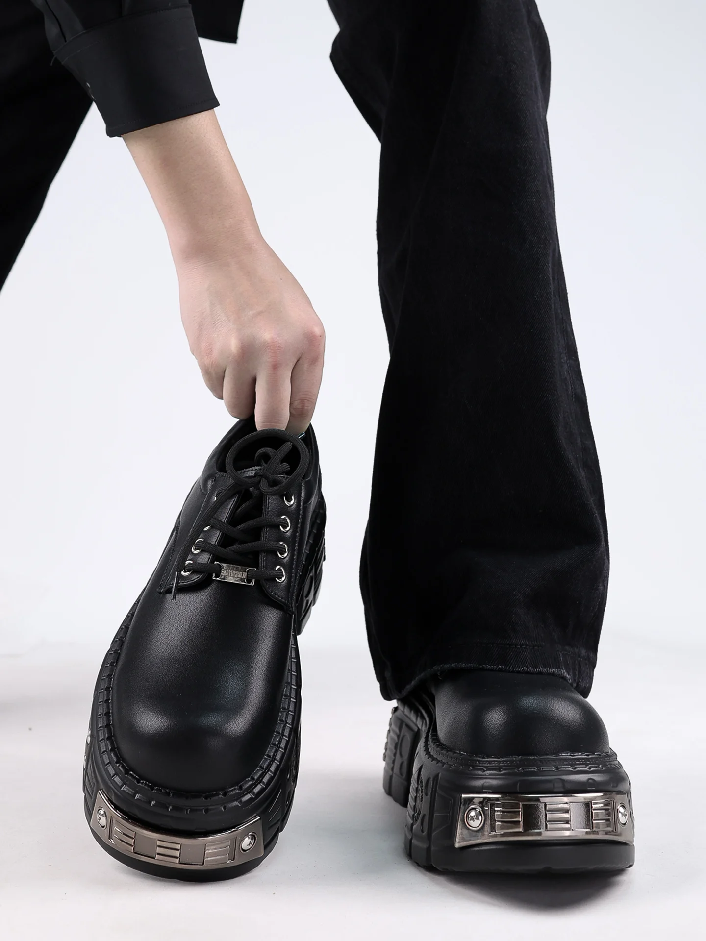 

Cleanfit круглый Toe oes Formal Busin Casual Thi Bot Leather oes Briti Sle Suit oes Faionable Men's S...