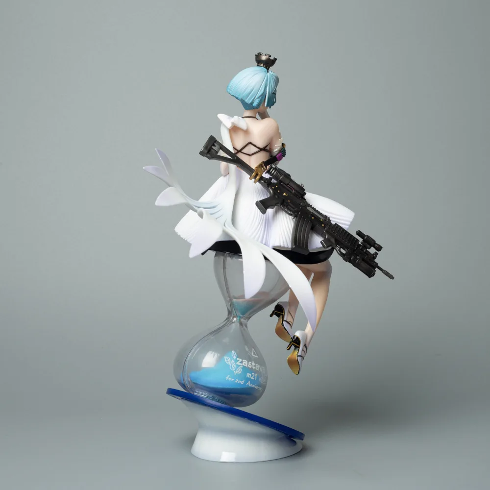 27cm Mädchen Frontline Anime Figur Zas M21 Sanduhr weiße Königin Action figur Sammlung Ornamente Dekor Modell Puppe Geschenk Spielzeug