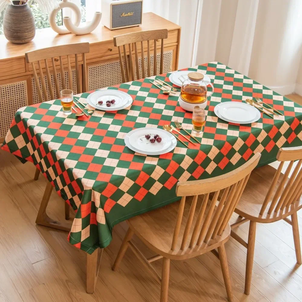 

L-03 New atmosphere red festive tablecloth tea table tablecloth