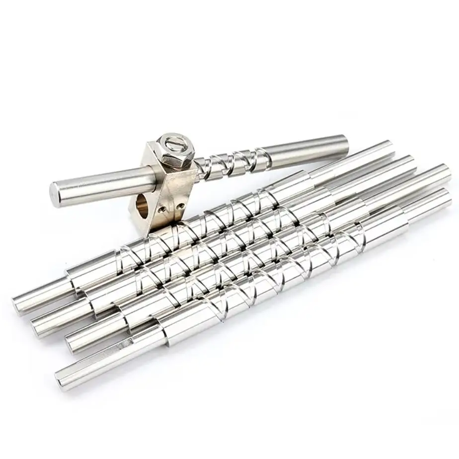 Standard Self-reversing Screw 20x20 Stroke 50mm Length 200mm Reciprocating Lead Screw with C45 Black Coating Nut in stock