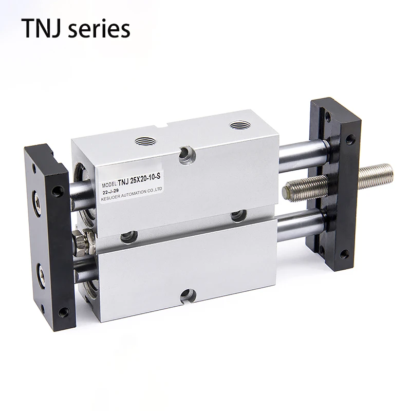 Pneumatic Double Shaft Rod TNJ Adjustable Stroke Cylinder TN10/16/20/25/32 mm Bore 20/30/40/50/75/100 mm Stroke.