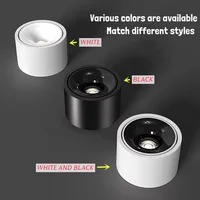 Surface-mounted downlights, anti-glare ultra-thin LED spotlights, living room ceiling lights, bedroom and study 110V/220V 5W7W 2