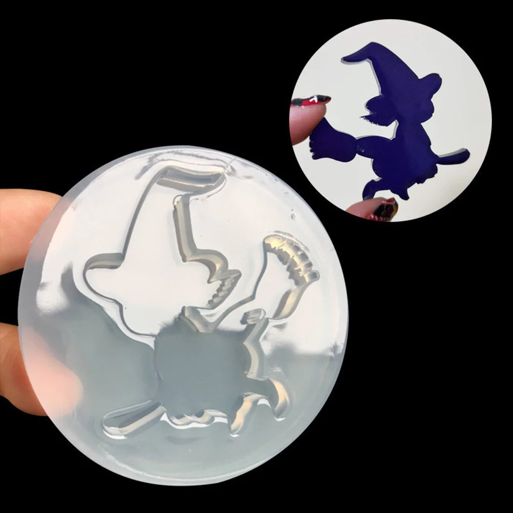 2pcs Witch and Cat Silicone Casting Molds DIY Resin Epoxy Jewelry Making Pendant Casting Mold jewelry making mold