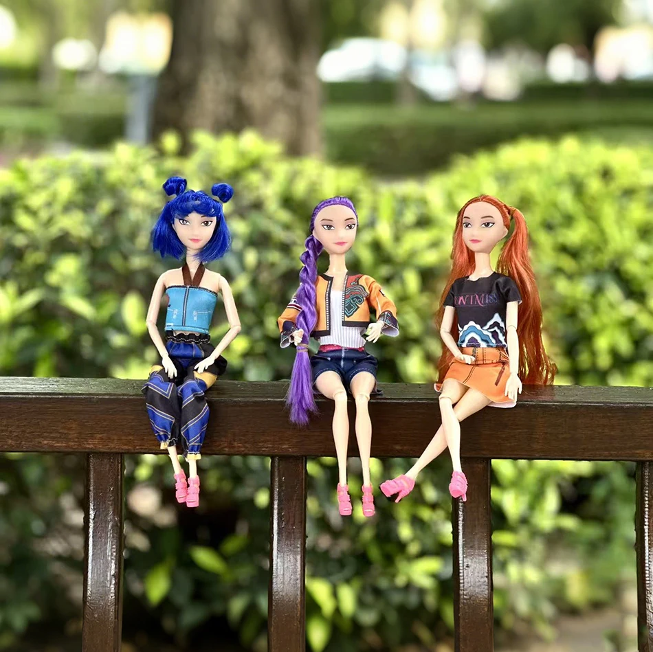 Anime Kpop chasseurs de démons figurine poupée jouet Rumi Mira Zoey belle princesse Kawaii modèle Collection jouet fille cadeau d'anniversaire