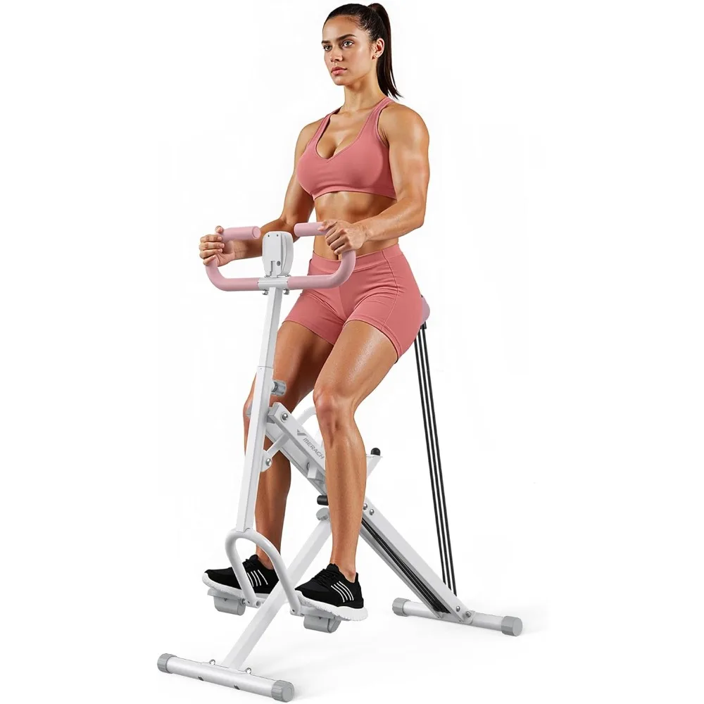 US-Versand 2-in-1 Kniebeugen-Rudergerät Faltbares Trainingsgerät für Gesäß und Beine Heimtraining