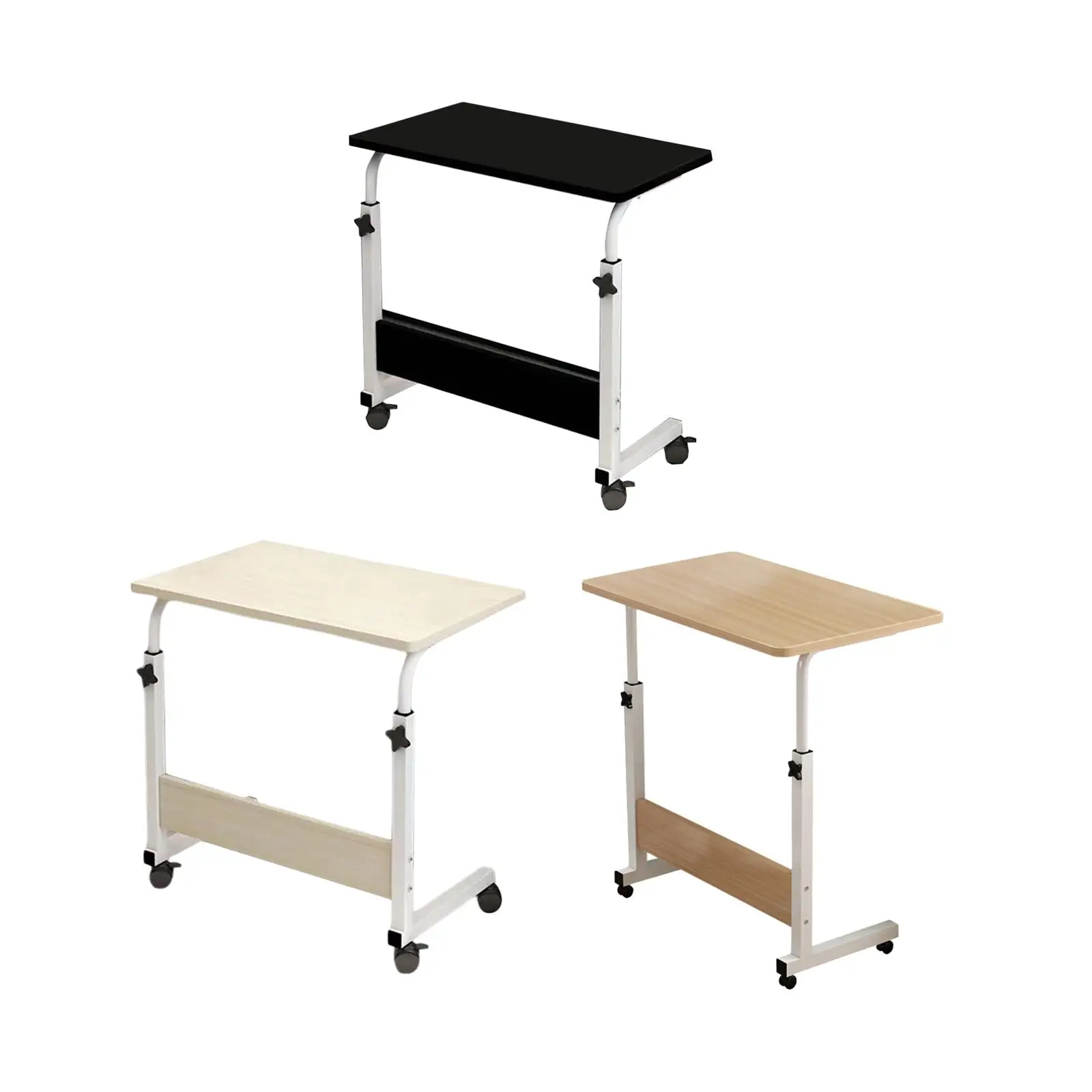 Bureau debout portable réglable, table pour ordinateur portable mobile, petit bureau d\'ordinateur, bureau de travail pour chevet, recommandé