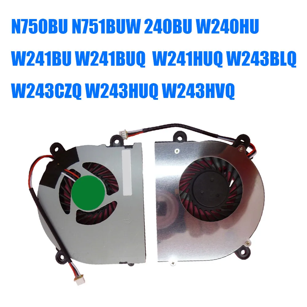 

For Clevo N750BU N751BUW 240BU W240HU W241BU W241BUQ W241HUQ W243BLQ W243CZQ W243HUQ W243HVQ DC5V 0.4A 3PIN Laptop CPU Fan New
