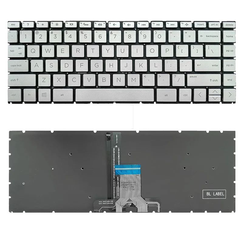 New Original laptop keyboard for HP 14s-dk/df/DP 14s-cf 14-ce/14-cf/14-cm/14-dk/14-dg TPN-Q207 14s-dr 14-ck009tx 14s-cf0003tx