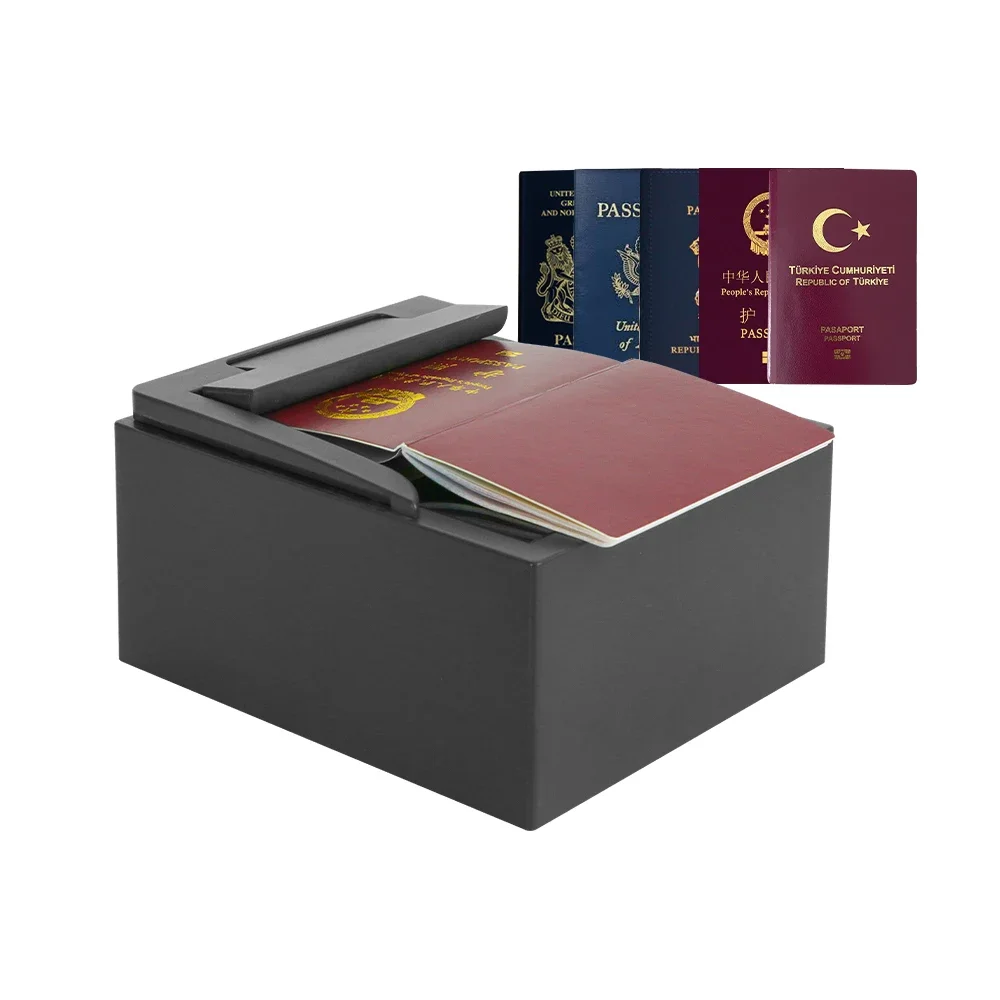 MASUNG MS-SM50 Auto Desktop Scanner - Hands-Free OCR/MRZ for Passport/ID/Drivers License | Hotel/Airport/Immigration