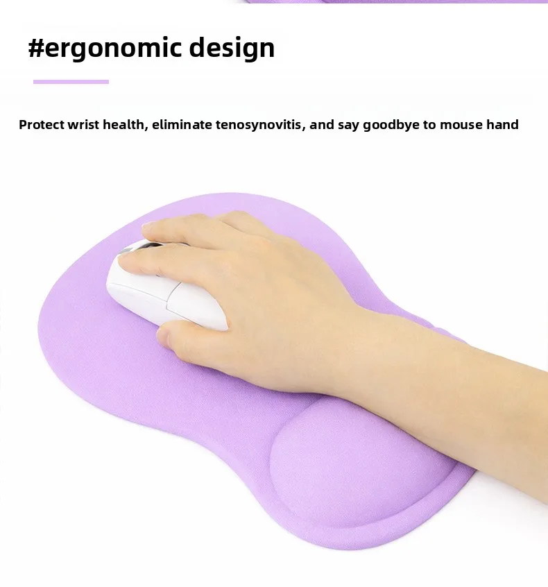 Gradient Silikon Handgelenkauflage Mauspad Ergonomische Schreibtischunterlage für Büro und Gaming 40+ Farbmuster Inklusive Individualisierung – Detail 4