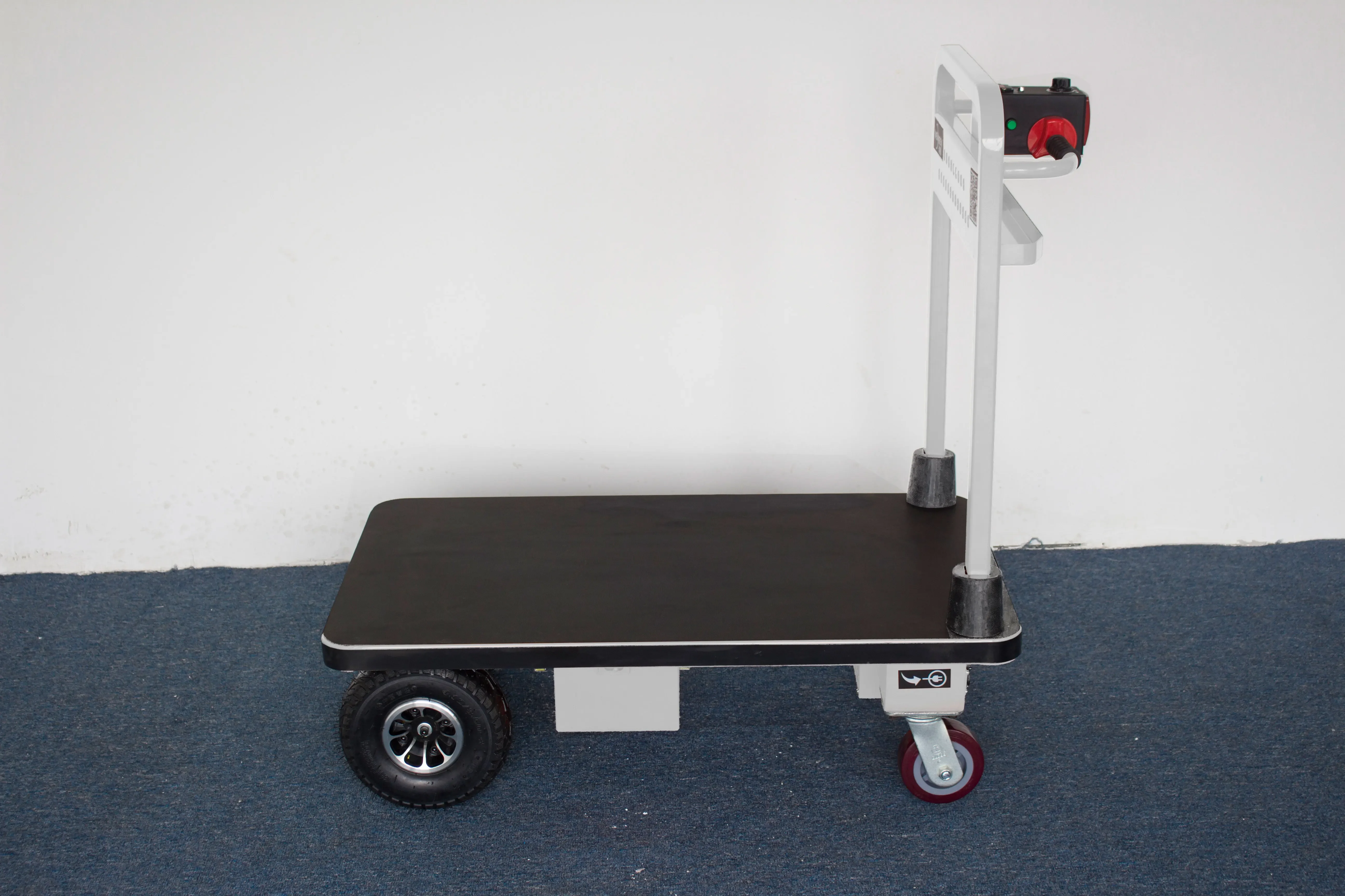 NK102 Electric Hand Cart Electric Four Wheel Trolley Warehouse Platform Hand Cart Electric Flatbed Truck Battery Hand Trolley