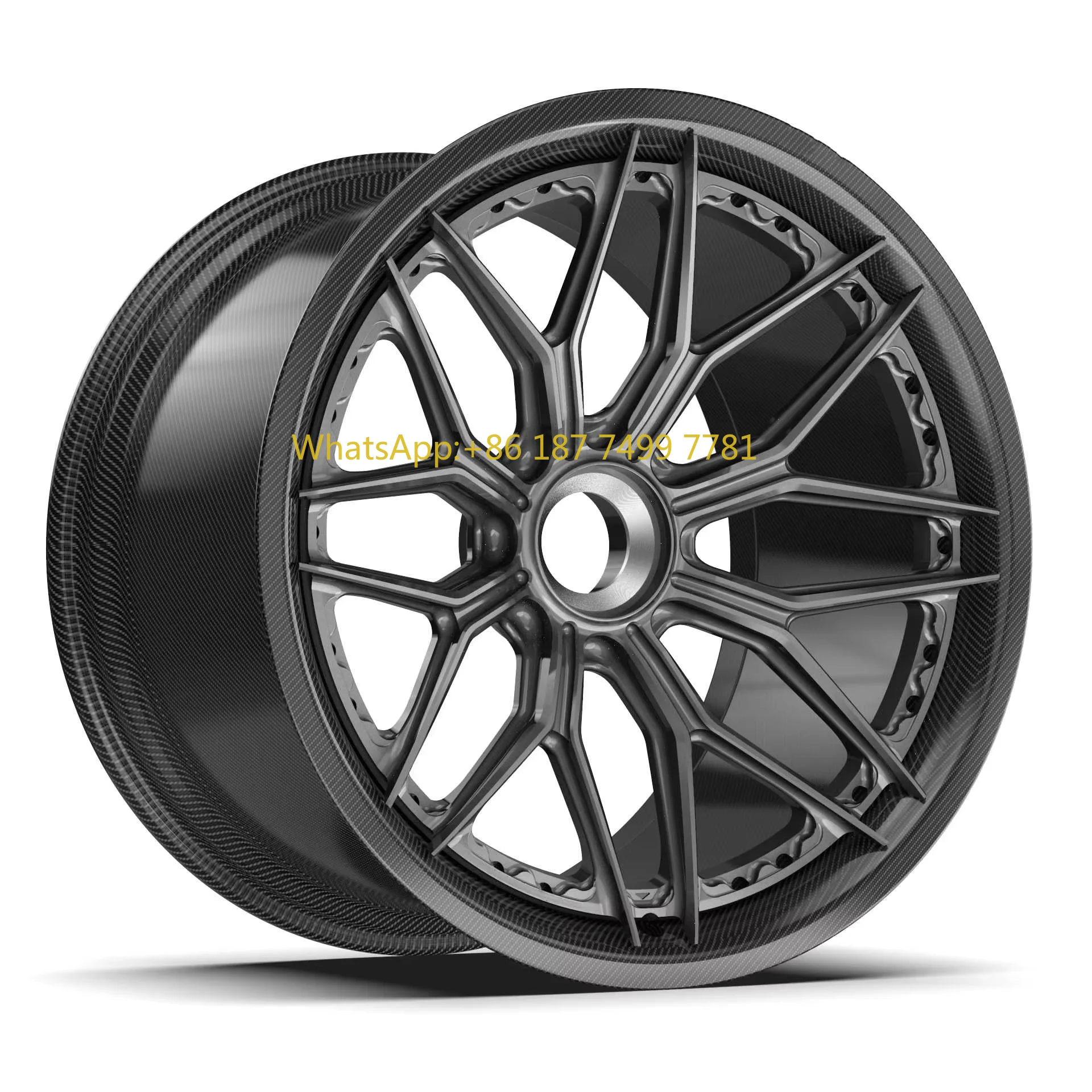 

Luxury Carbon Fiber Concave Wheel for. HURACAN STO Forged 15 Inch Alloy Wheel With 35mm-40mm ET and 98mm-100mm PCD