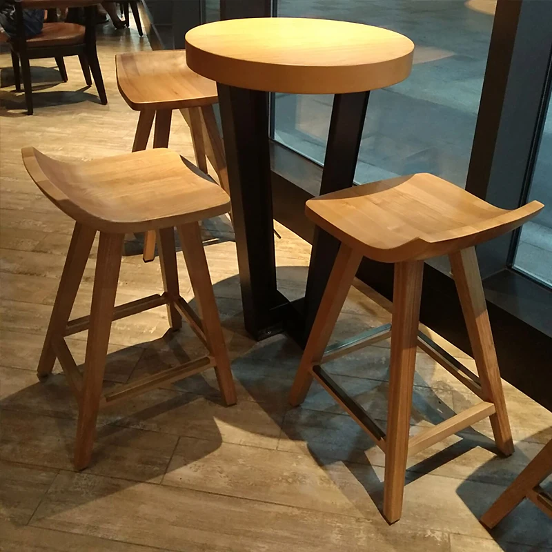 Mesas de Bar de madera para cocina, mesa redonda de recepción, alta, para cócteles, café, Tavolino, Cucina, muebles para club nocturno, YY50BT