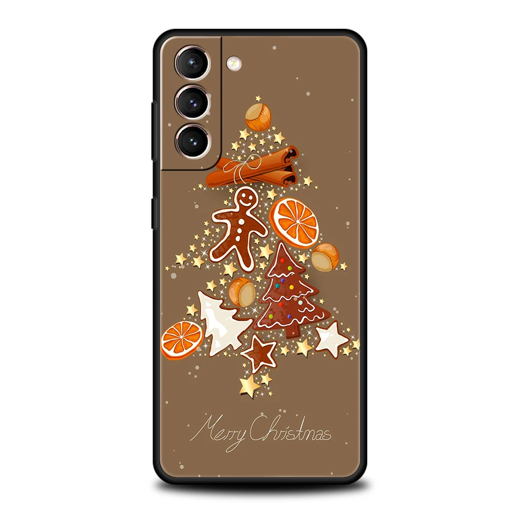 삼성 갤럭시 S24, S23, S22, S20, S21 FE 울트라, S24, S23, S10, S10E, S9, S8 플러스, 5G 휴대폰 커버 가방, 겨울 메리 크리스마스 휴대폰 케이스