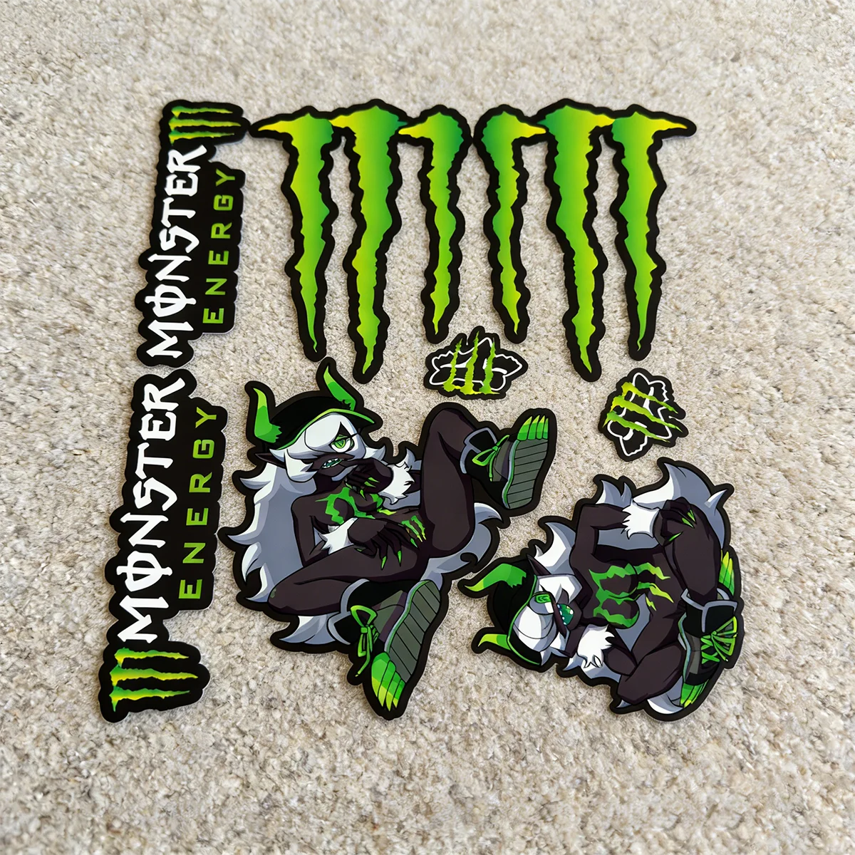 

Reflective Monster Energy Sticker Helmet Logo Car Bike Tank 2026 New Decal
