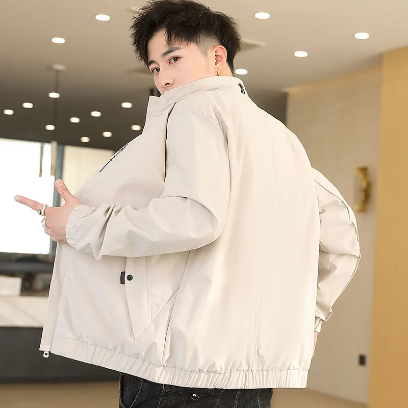 

Men's Outerwear Bomber Jackets Korean Version Autumn Baseball Uniform Trend New Jackets for Men Coats Casual Man Clothing 4XL