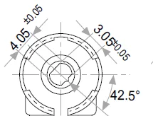 3PCS/LOT Spanish PIHER adjustable potentiometer PT15-4.7K horizontal elliptical hole fine adjustment potentiometer