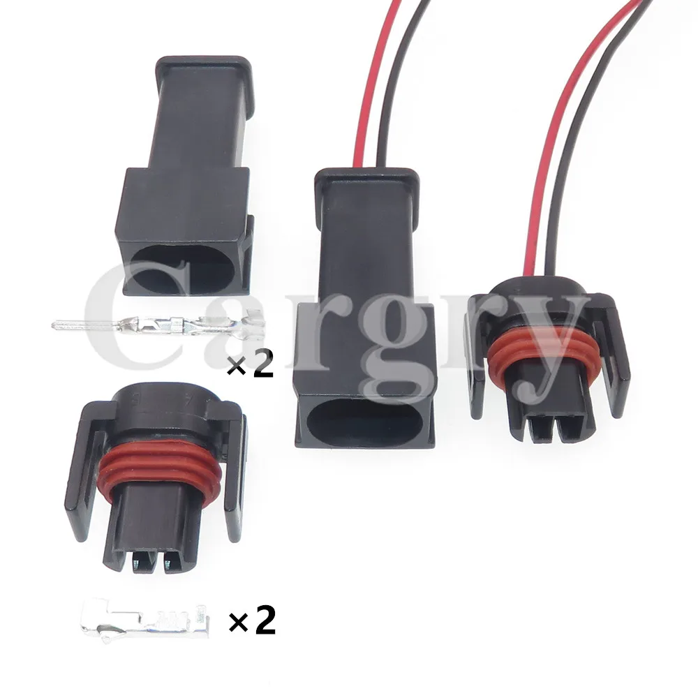 

1 Set 2P 12162215 Automobile Fuel Spray Nozzle Waterproof Socket AC Assembly Car Waterproof Wire Cable Connector