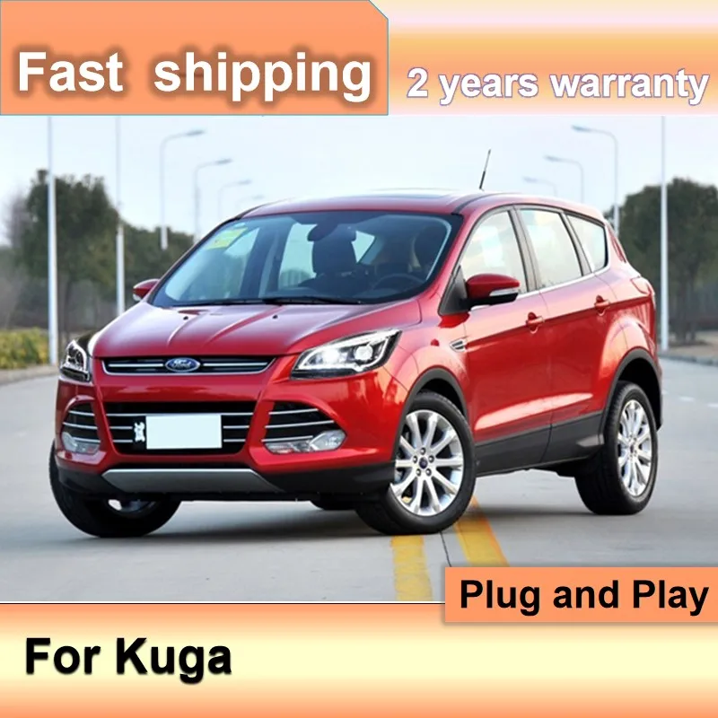 

Car Accessories for Ford Kuga Escape Headlights 2014-2016 Escape Head Light DRL Turn Signal Low High Beam Projector Lens