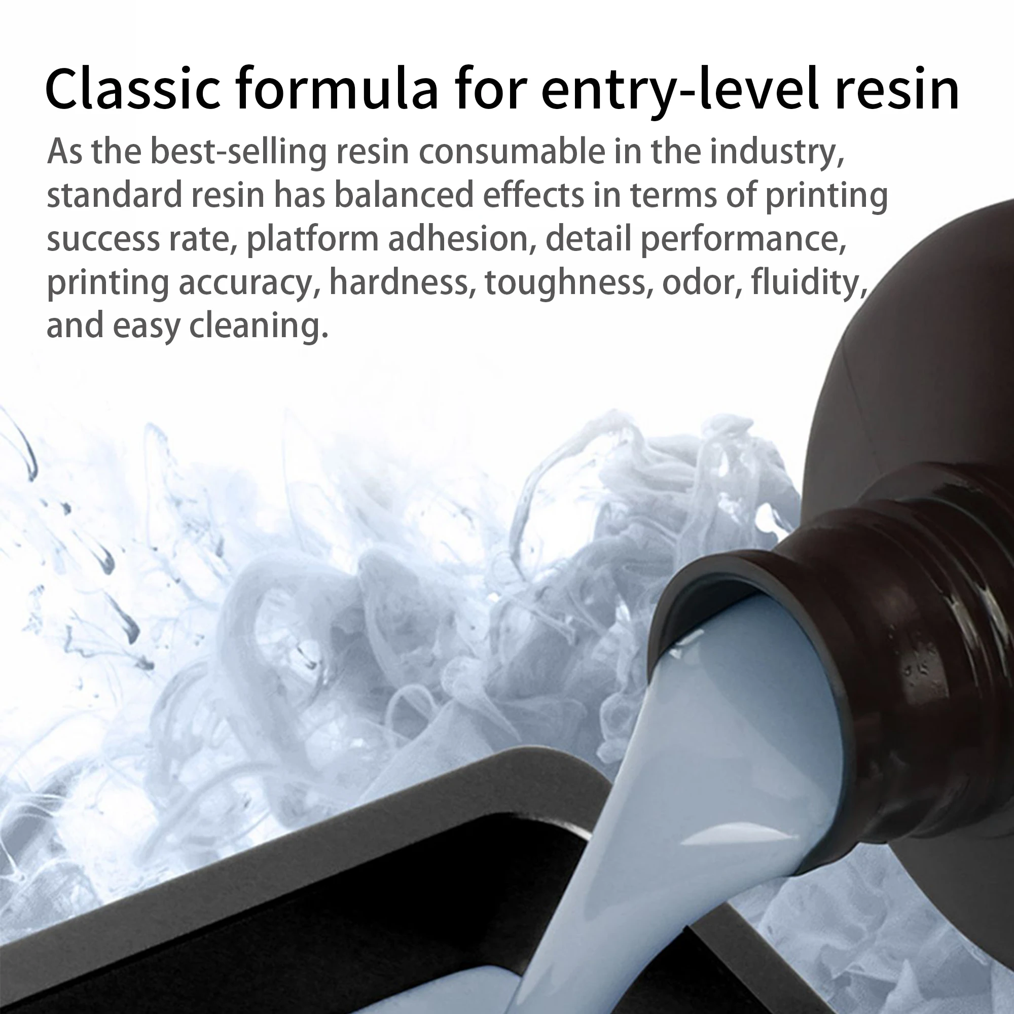 

Высокоточная УФ-отверждаемая смола Antinsky Standard Resin 405 нм, 1 кг, для 3D-принтеров LCD/DLP, с низким запахом, долговечная