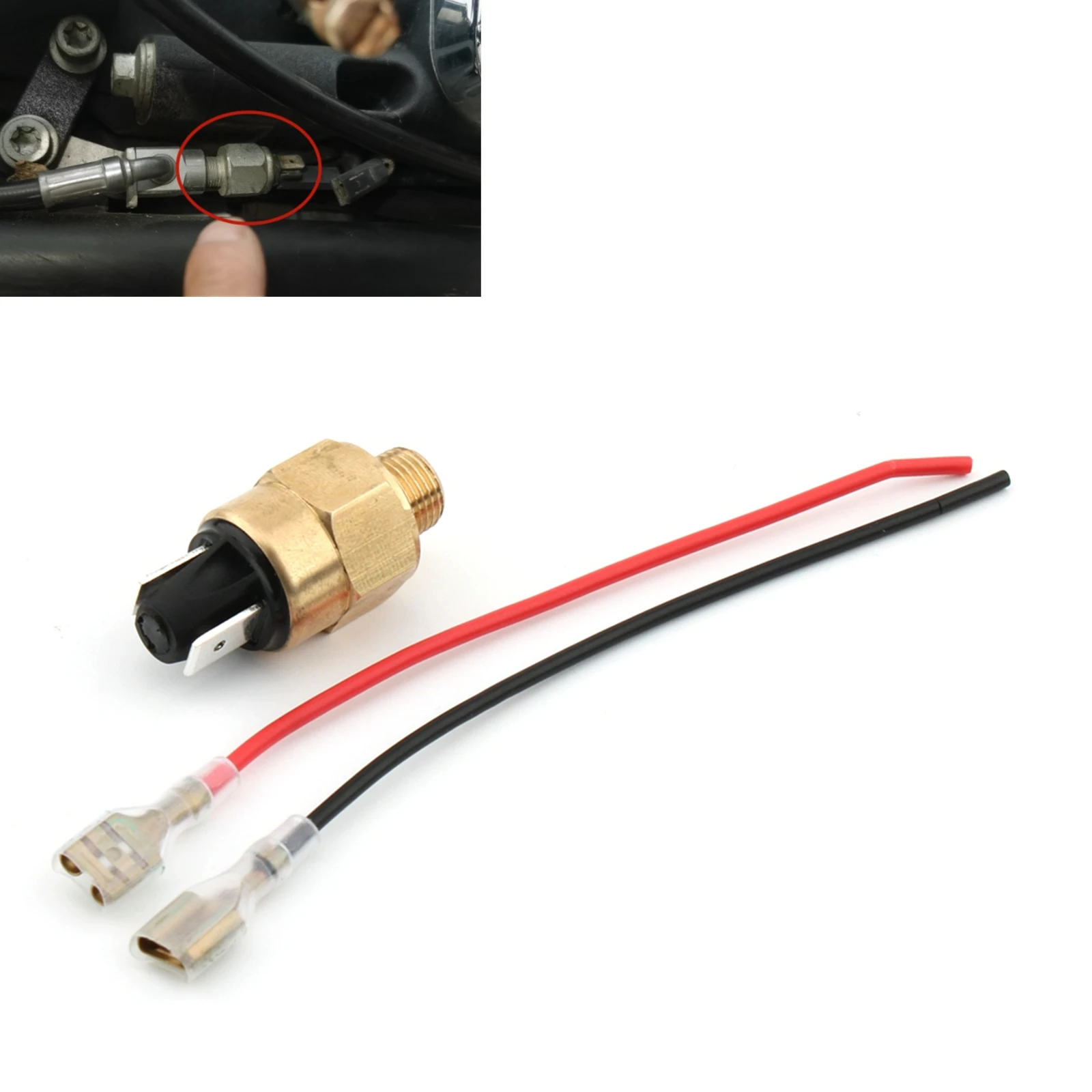 

For Harley XL FL FX /FX Late FXR All Evolution Big Twin Dyna Wide-Glide Motorcycle Pressure Brake Switch+Brake Switch Cables
