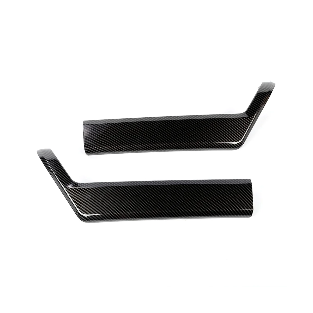 

Front Inner Side Door Handle Cover Trim Frame for Ford F150 2021 2022 2023 Accessories (ABS Carbon Fiber)