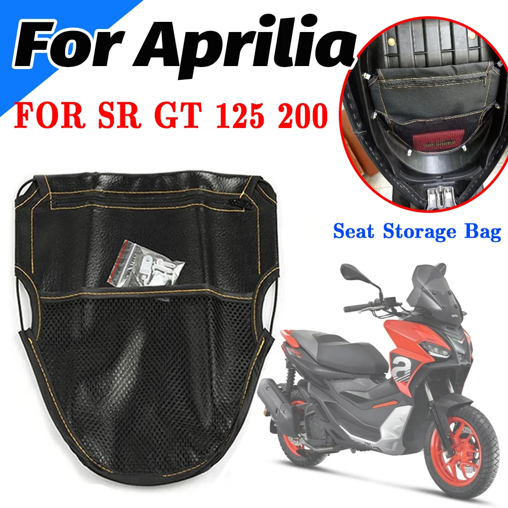 Motorcycle Under Seat Storage Bag Pouch Tool Bag Organizer Bags Pad For Aprilia SRGT200 SR GT 200 SR GT 125 SR200 GT SRGT125