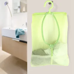 Kitchen Bathroom Hanging Storage Clothespin Mesh Bag Hanging Hook Organizer Multi Purpose Clothes Organizer