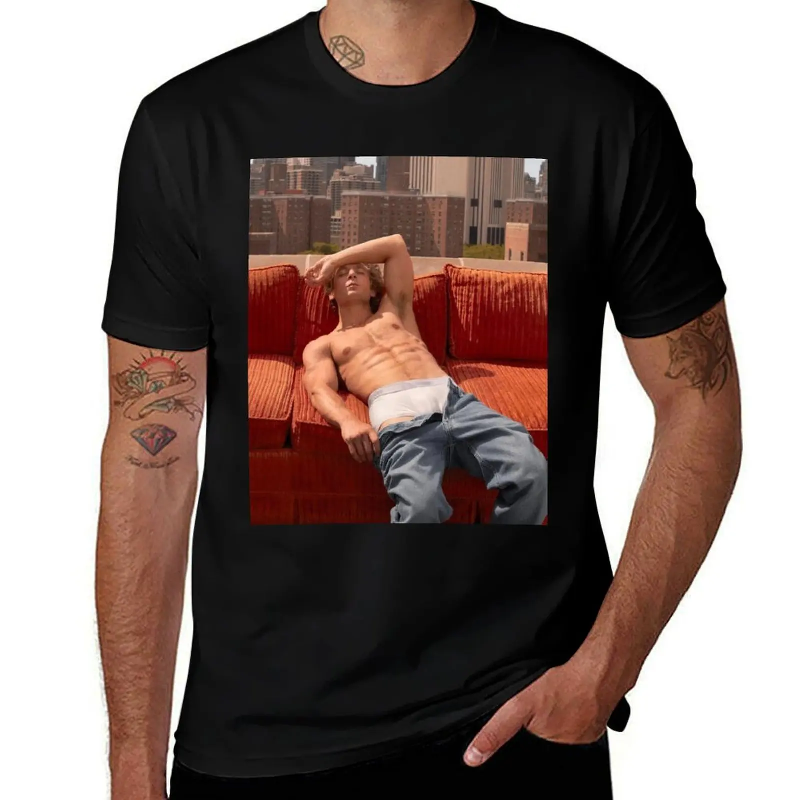 

Jeremy Allen White aesthetic T-Shirt Funny t-shirt anime clothes sweat mens cotton t shirts