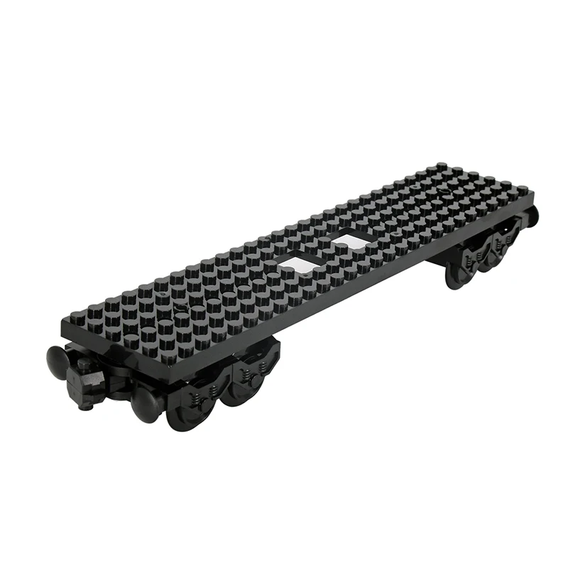 MOC مدينة الفكرة التقنية قطار 6*28 قاعدة عجلة النقل اللبنات الطوب تجميعها لتقوم بها بنفسك لعب للأطفال هدايا عيد الميلاد #3