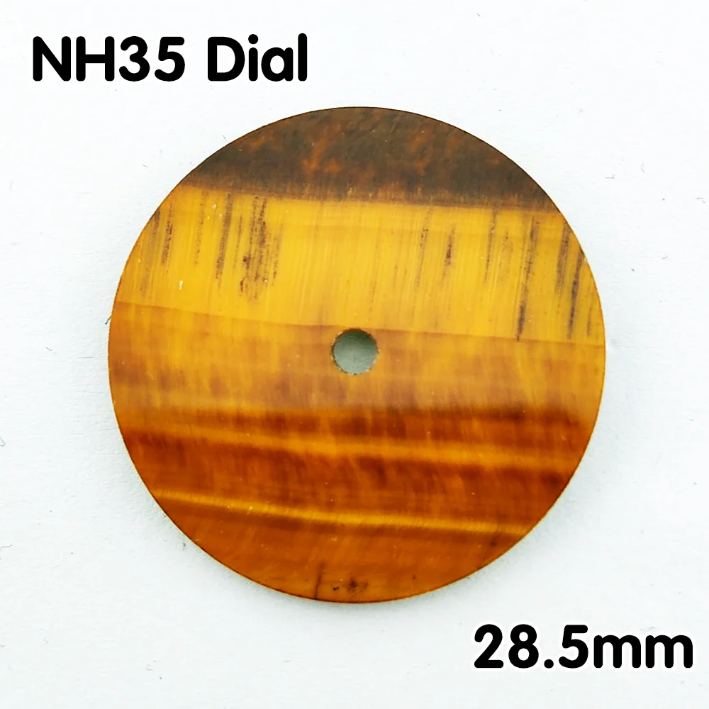 Amber mineral dial natural mineral dial NH35 dial 28.5mm dial watch parts replacement accessories luxury men's watch dial