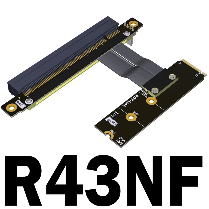 

M.2 NVMe to PCIe x16 Extension Riser Cable for Gen3 M.2 NGFF STX Mainboard GPU Nvidia/AMD Graphics Cards
