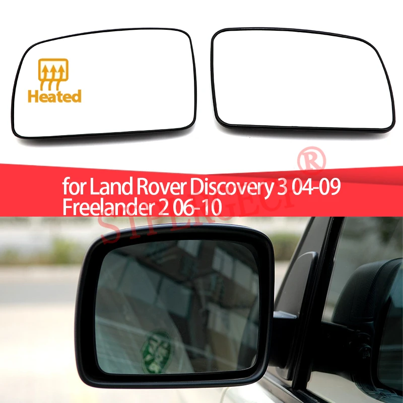 For Land Rover Discovery 3 04-09 Freelander 2 06-10 Left Right Rearview Side Wing Heated Clear Durable Mirror Glass Replacement