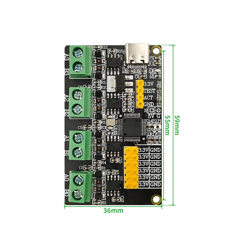 Nieuw - USB naar 4 RS485-module USB naar 4 RS485-uitbreidingsmodule Multi-poort uitbreidingsmodule