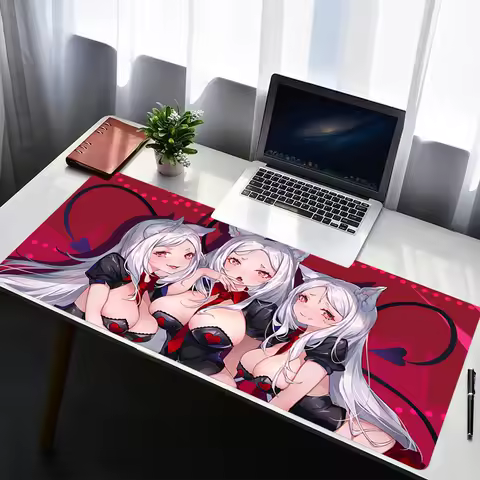 Mouse Pad PC Non Slip Rubber Anime Mousepad Laptop Gamer Cabinet H-helltaker Keyboard Pad Office Computer Gaming Desk Mouse Mat