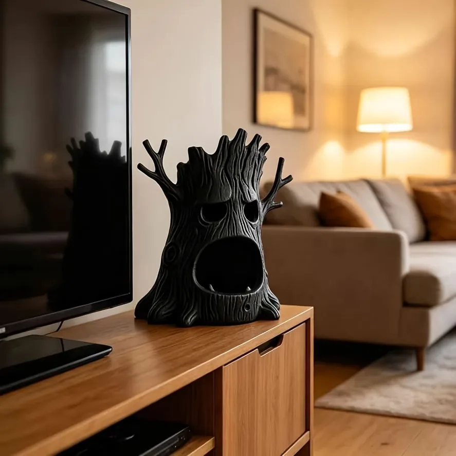 3D-Druck Kreativer Baum-Monster-Kerzenhalter Niedlicher und Lustiger Stil Aromatherapie-Kerzenhalter Halloween-Dekoration – Detail 2