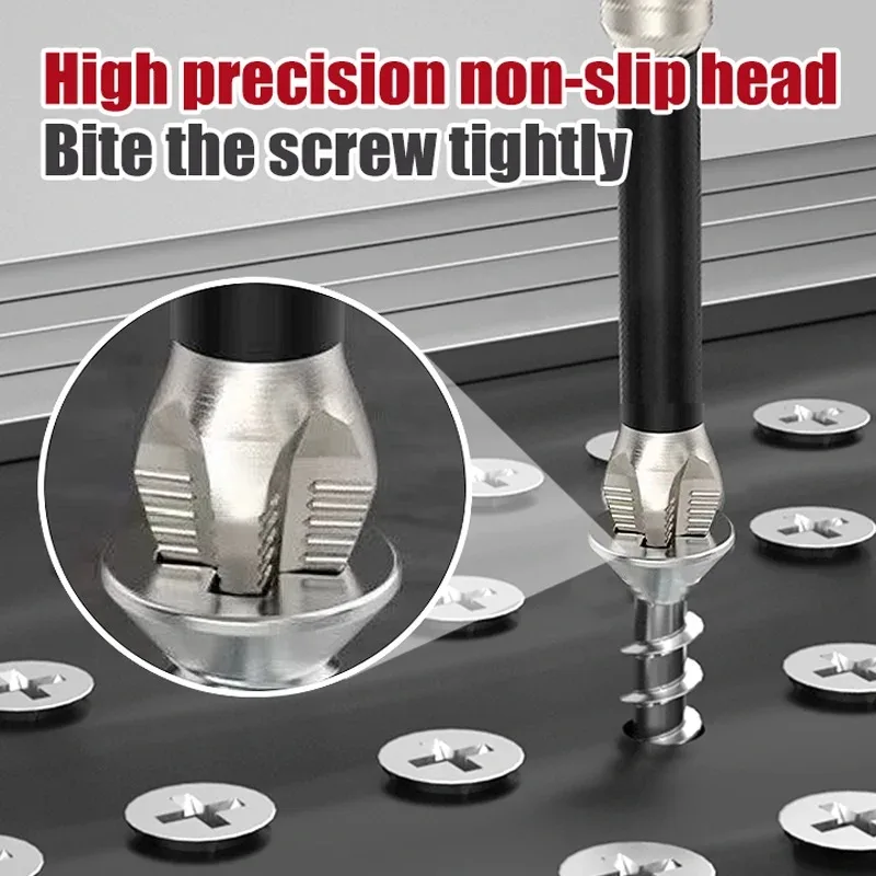 Magnetic Screwdriver Bit Alloy Steel Anti-Slip Long Drill Bits 1/4 Shank PH2 Head Screwdriver Bit Hand Tools 25-150mm