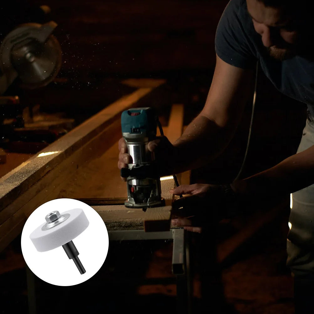 

Electric Drill Grinding Wheel Kit with White Corundum Sanding Discs for Wood Stone Stainless Steel Surface Repair Rust Removal