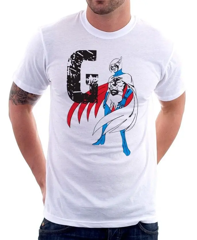 G-Force Battle of the Planets Retro printed tshirt OZ9481Anime Pattern Summer Cartoon Printing  Short Sleeve  Print