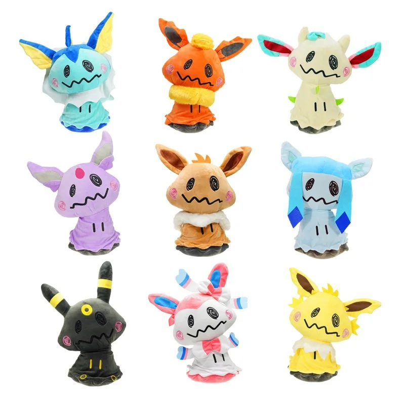 

Плюшевые игрушки Pokemon Shiny Mimikyu Mimikyu Cos Charizard Snorlax Umbreon Vaporeon Sylveon Eevee Espeon Leafeon Peluche, куклы, подарки