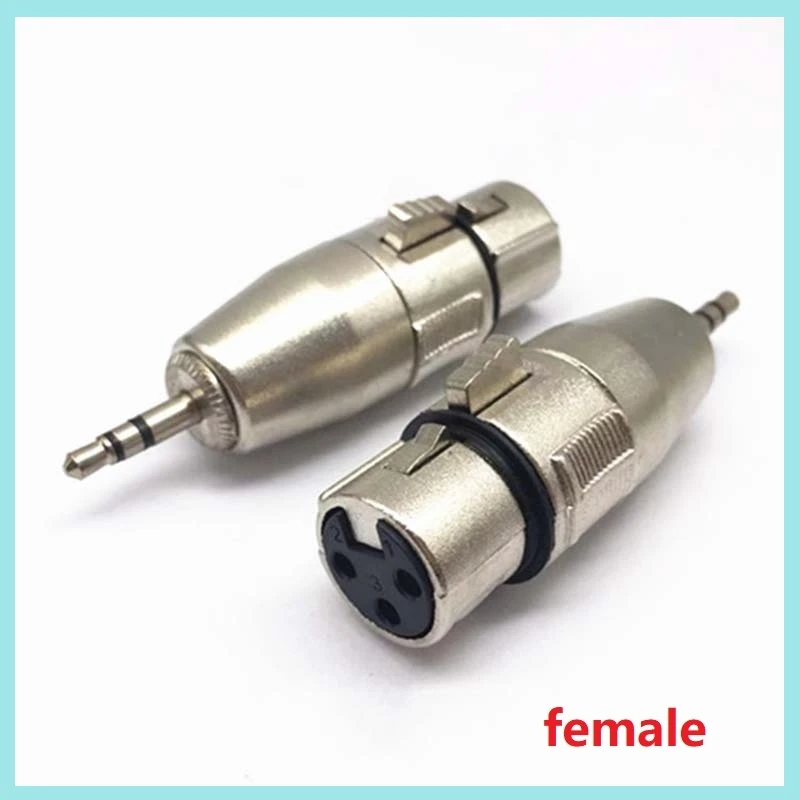 1/2/5pcs XLR 3Pin Male Female Jack to 3.5mm TRS Mini Stereo Plug Jack for Microphone Audio Adapter Converter Connector B2