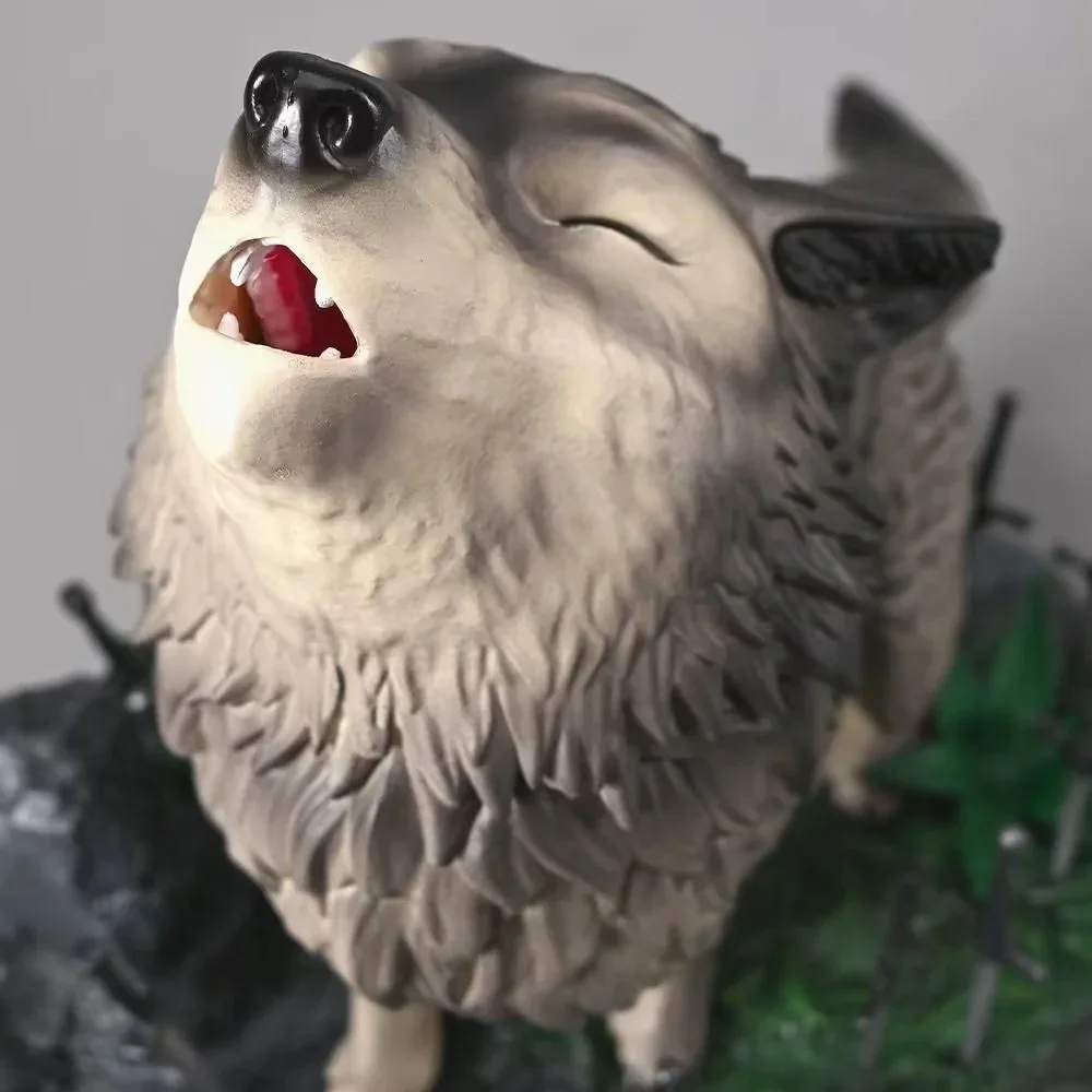 تمثال Dark Souls The Great Gray Wolf Sif لعبة مجسمة قابلة للجمع لهدية عيد الميلاد