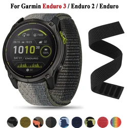 26/22mm Sport Loop Nylon Strap For Garmin Enduro 3 2 Fenix 8 7 6 5X Plus Light Weight Bracelet Forerunner 935 965 955 Watch Band